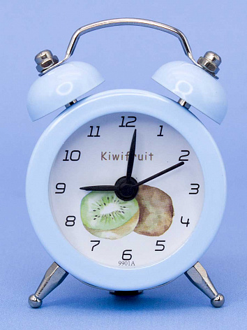 Часы-будильник "Mini kiwi", light blue