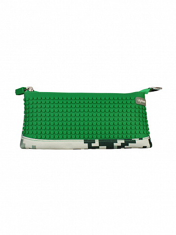 Пиксельный пенал в ярких красках WY-B002-a Зеленый хаки