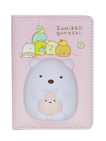 Блокнот со сквишем Sumikko Gurashi формат А6 розовый
