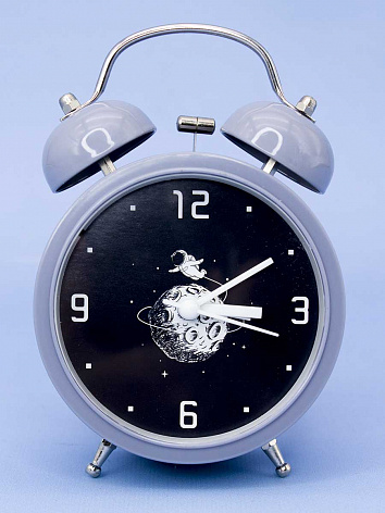 Часы-будильник "Cosmos", grey