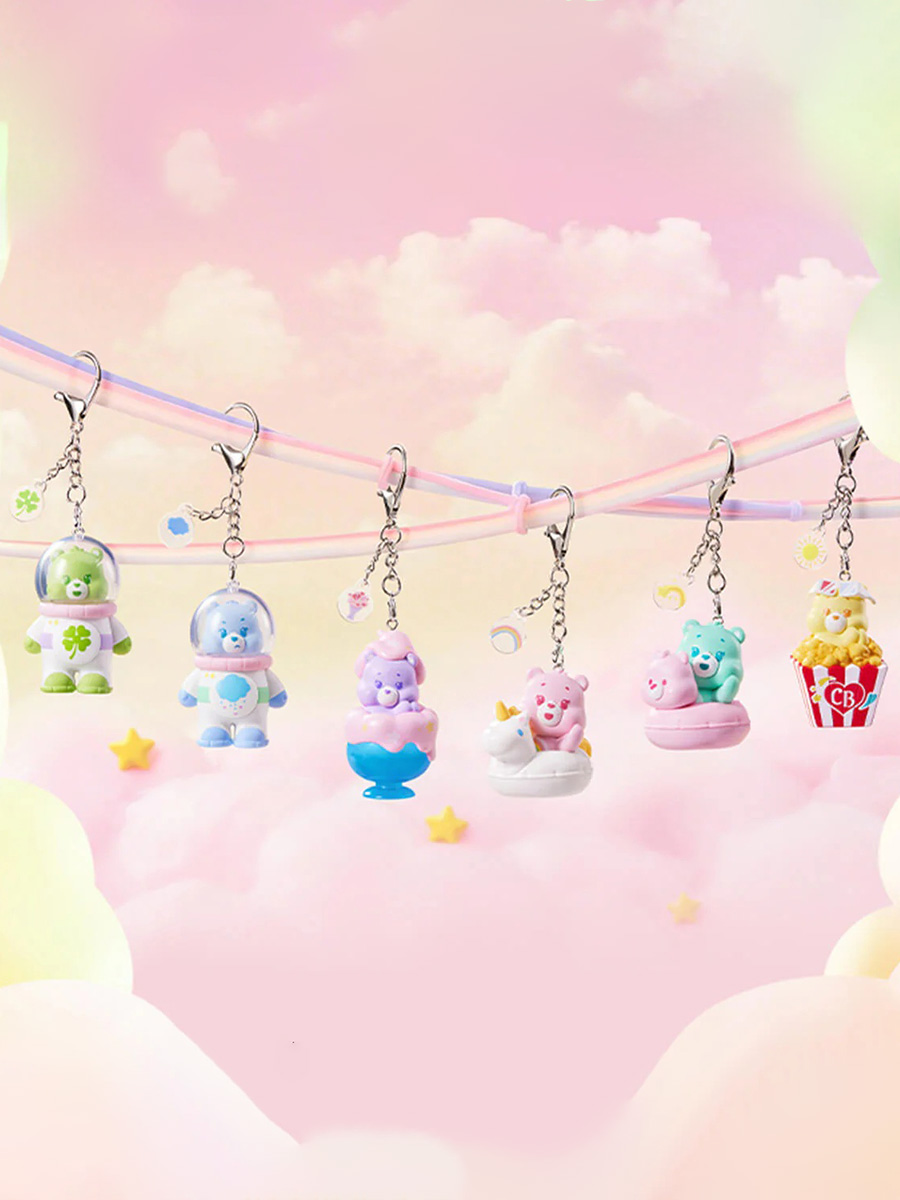 Фигурка Заботливые медведи: брелоки Care Bears в сюрприз-боксе 5-7см, 1шт.
