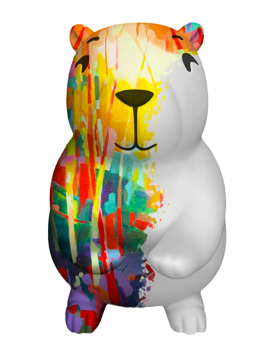 Декоративная живопись Fun and Done Капибара Шайни в красках с трафаретами