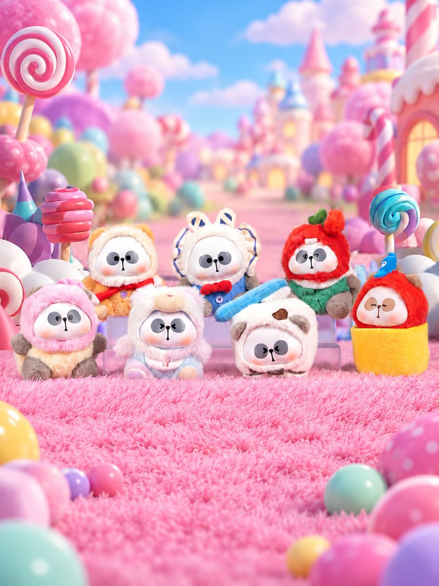 Мягкая игрушка-подвес Мистер Па MR.PA «Сладкая компания» Candy Series в сюрприз-боксе, 1 шт.