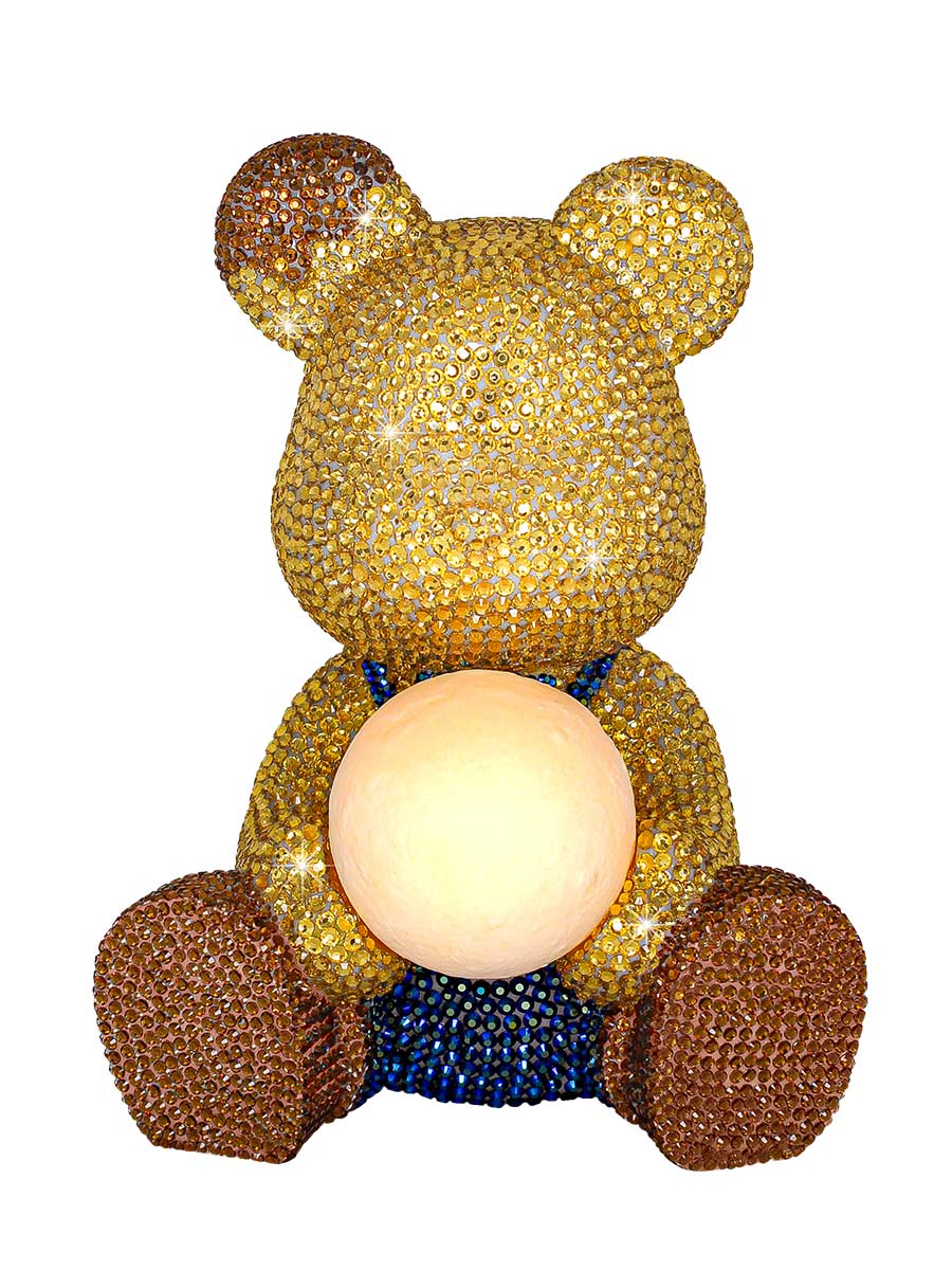Алмазная мозаика ночник Мишка Шайни Fun and Done золотой