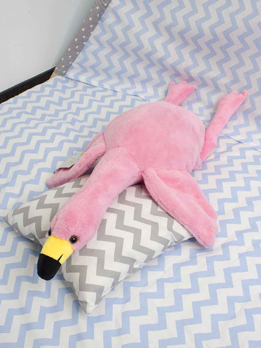 Мягкая игрушка Фламинго розовый 70 см.