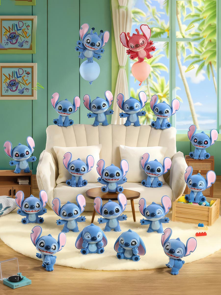Фигурка Stitch Стич Мини-пушистики в сюрприз-боксе 5см, 3шт.