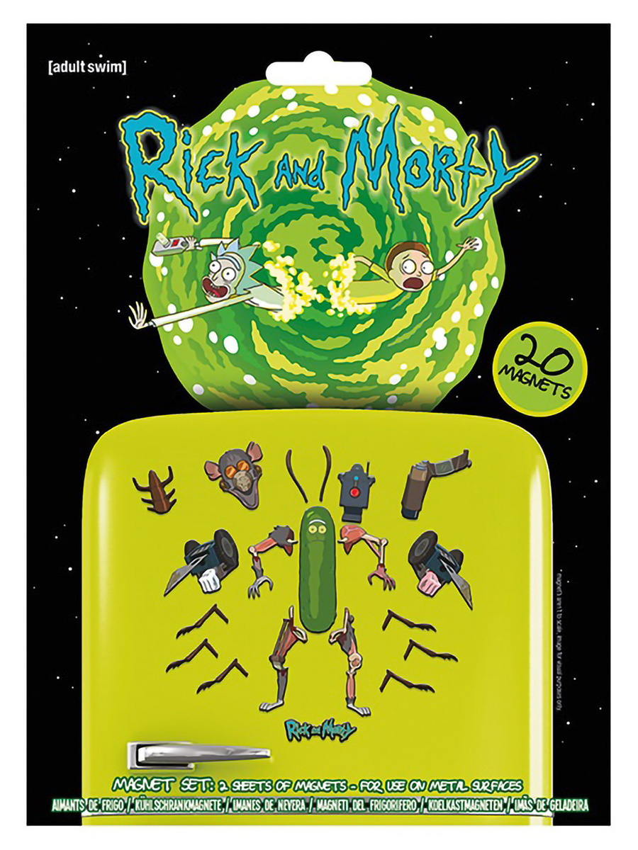 Набор магнитов Rick And Morty (Weaponize The Pickle) Рик и Морти