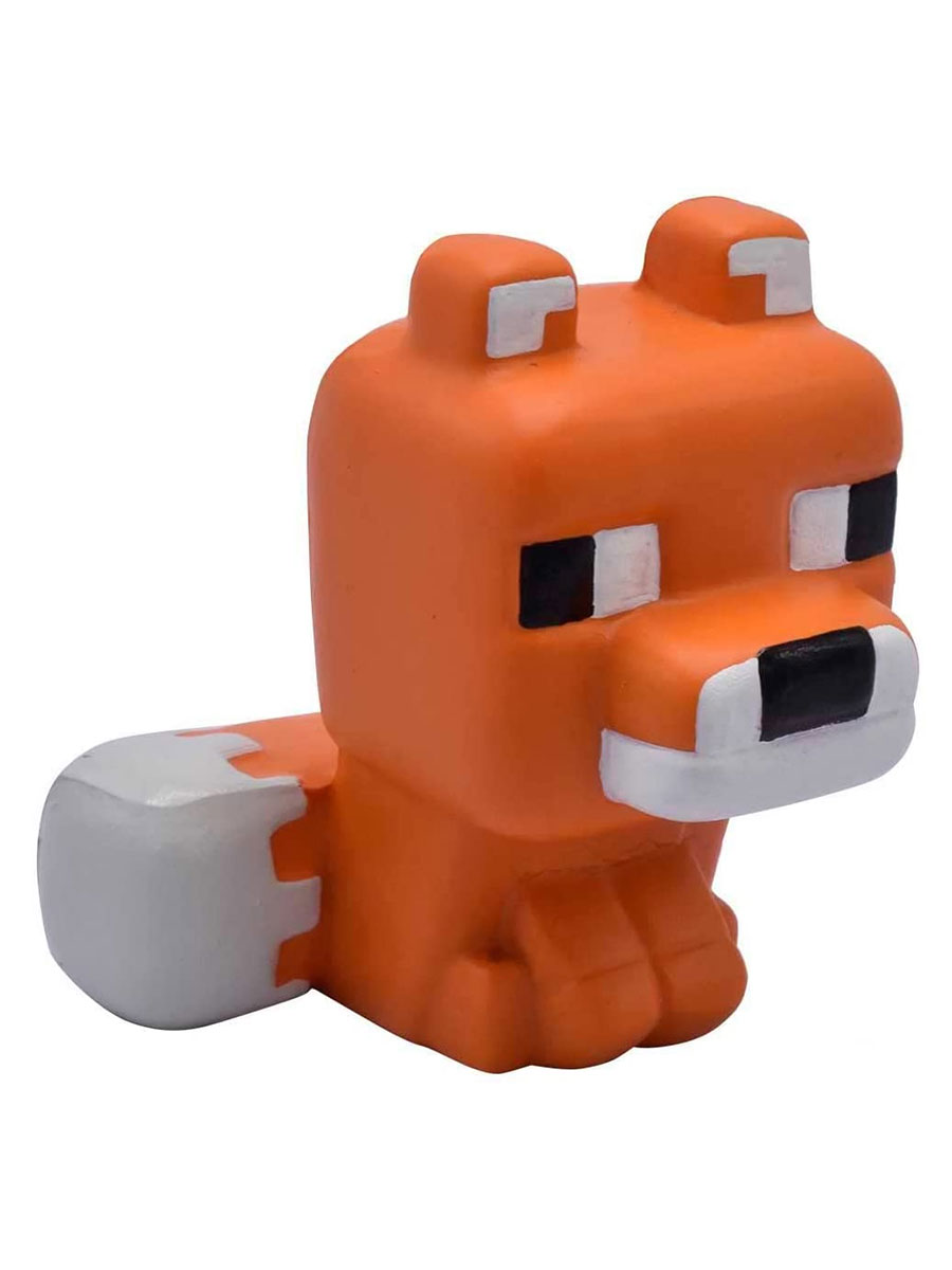 Сквиш, игрушка антистресс Майнкрафт Лиса Mega 13 см.