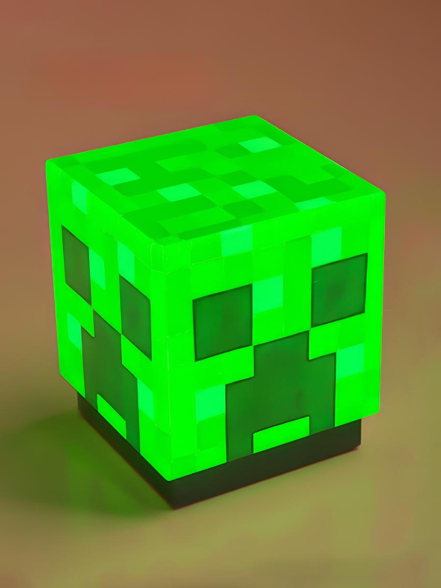 Светильник Minecraft Майнкрафт Крипер с креплением на стену