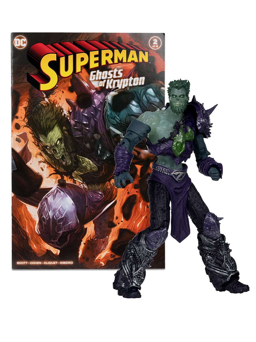 Фигурка DC Direct Ghost of Zod  Action Figure with Superman Comic 18 см.