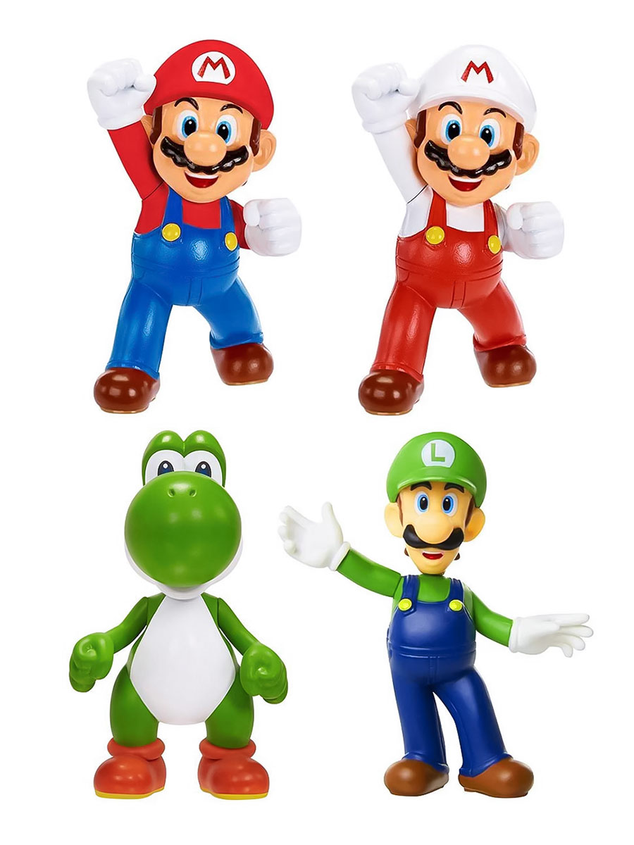 Набор Фигурок Марио World of Nintendo Mario World 4 вида в ассортименте 6-7см
