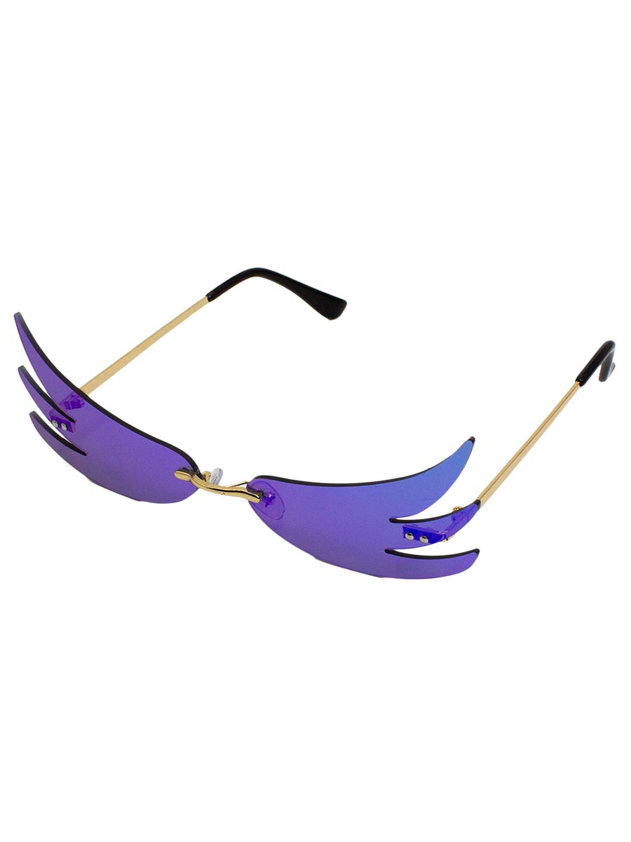 Очки солнцезащитные детские Крылья фиолетовые