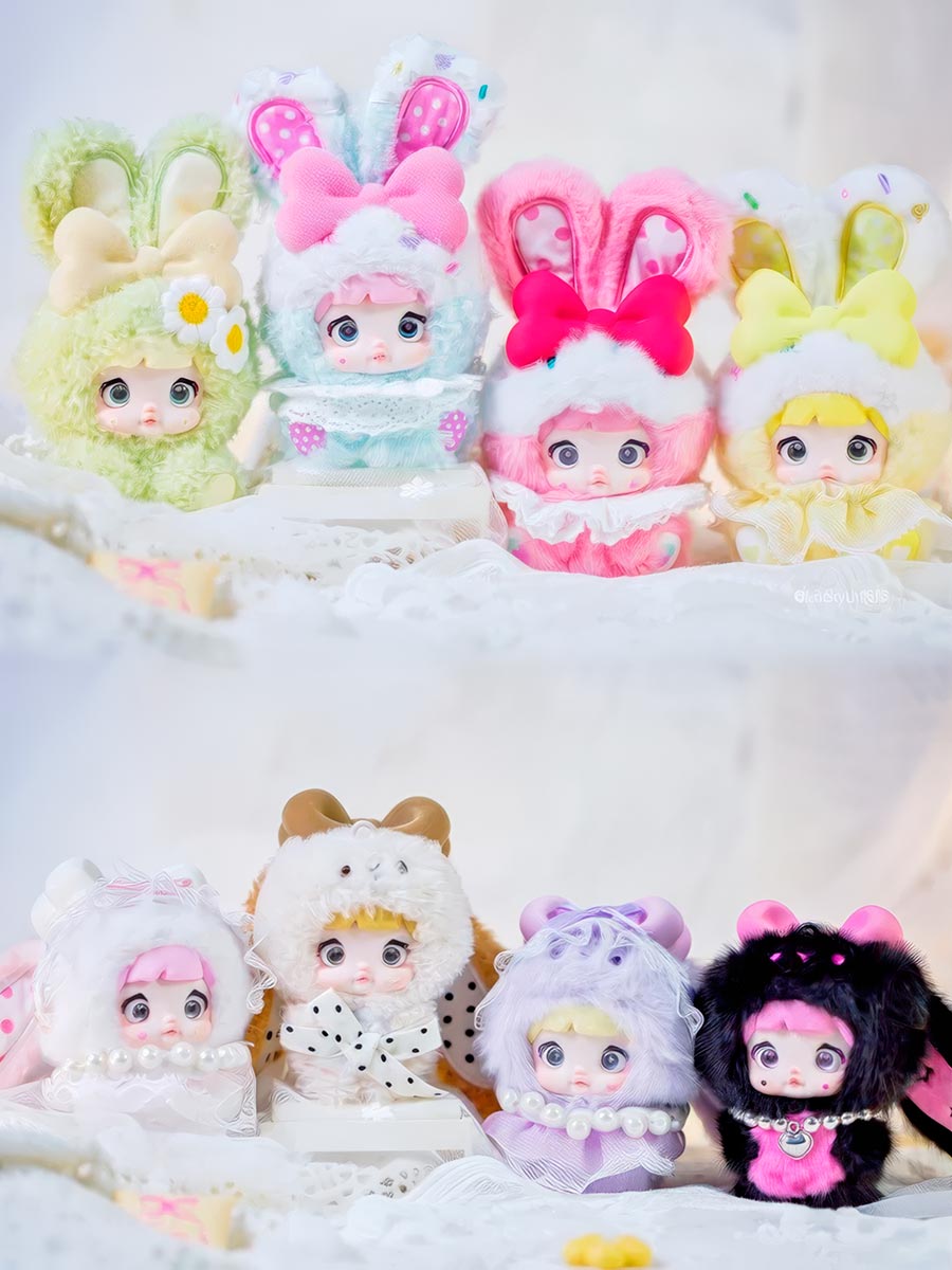 Мягкая игрушка Nommi Baby Милая Зайка в сюрприз-боксе 10см, 1шт.