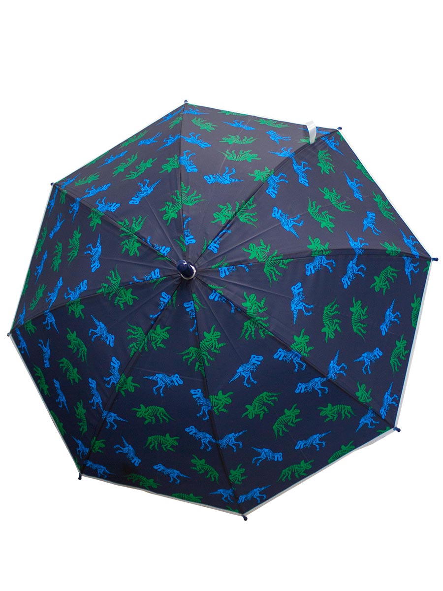 Зонт-трость Динозаврики синий