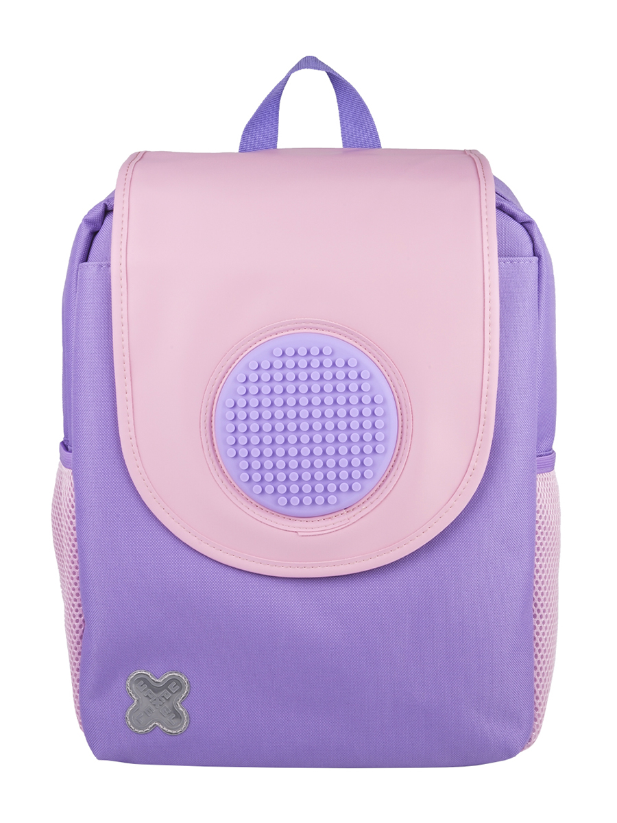 Рюкзак пиксельный Futuristic Kids School Bag сиренево-розовый облегченный
