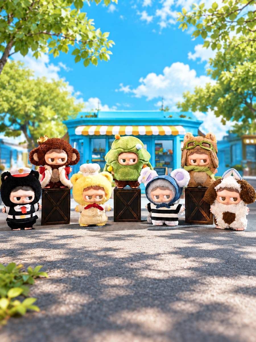 Мягкая игрушка-подвес Монбу Monboo «Лесной городок» Forest Town в сюрприз-боксе, 1 шт.