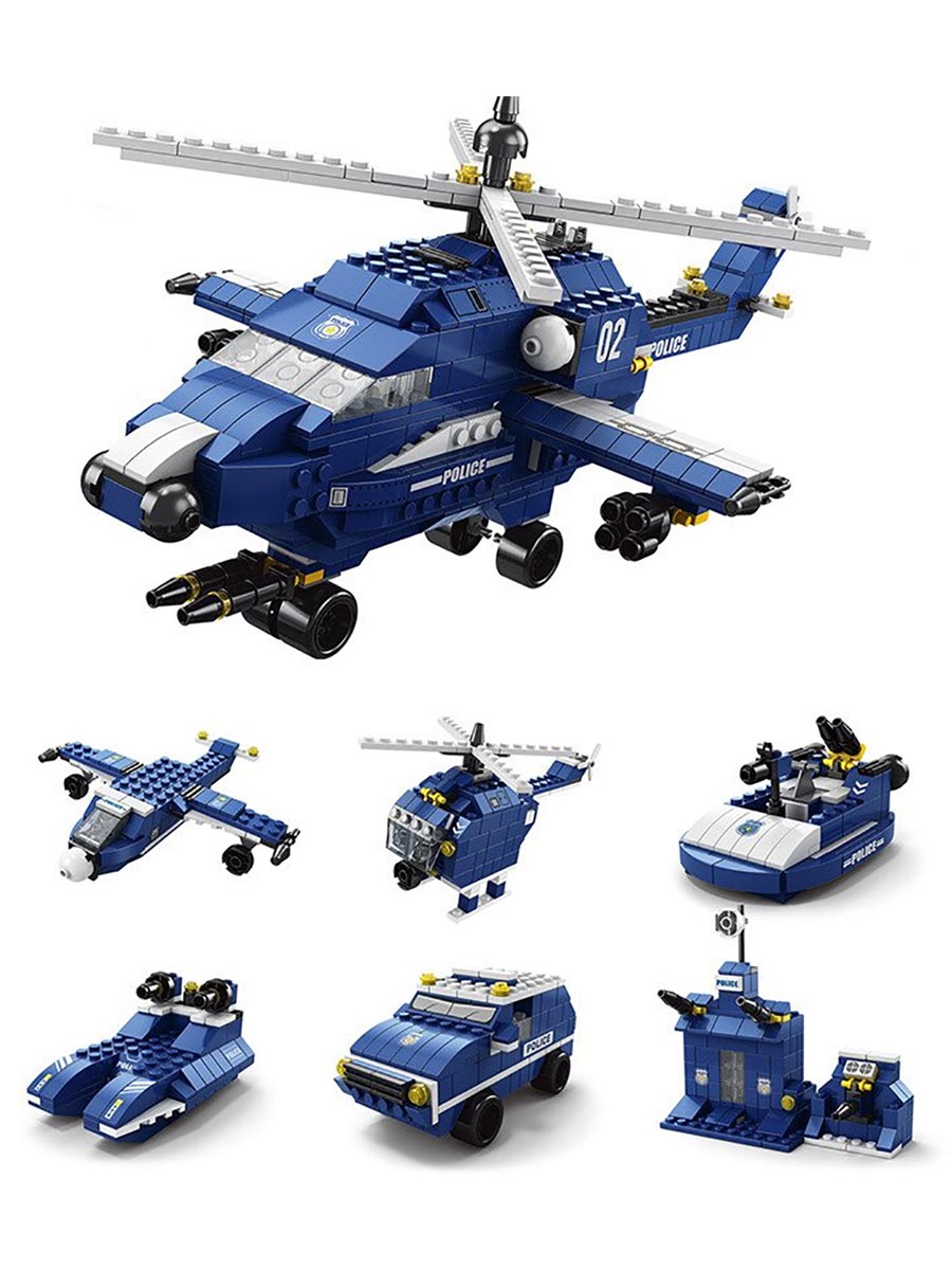 Конструктор лего Вертолет 6в1, 1000 деталей