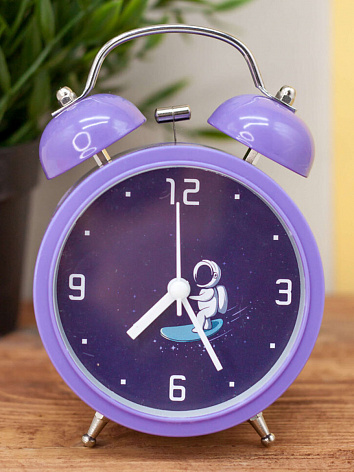 Часы-будильник "Cosmos", purple