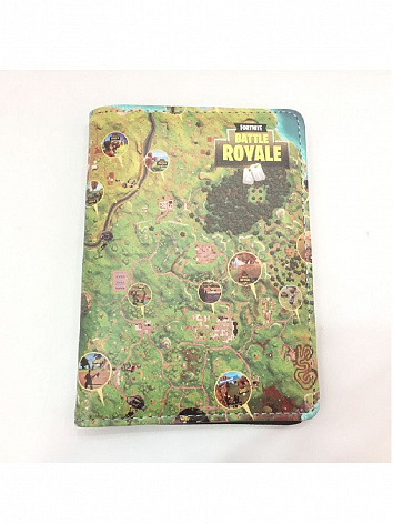 Обложка на паспорт Fortnite Battle Royale карта