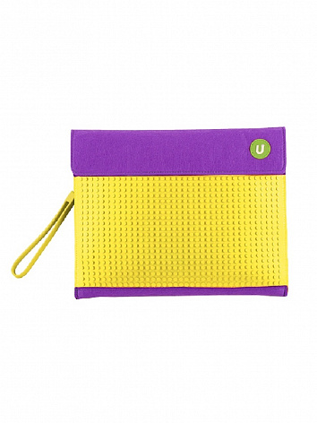 Клатч SOHO Envelope clutch WY-B010 Фиолетовый-Желтый