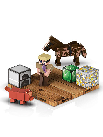 Магнитный конструктор Minecraft Майнкрафт Мое возвращение, 27 деталей