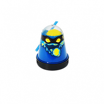 Игрушка ТМ "Slime "Ninja" 2 в 1 смешивай цвета, синий и желтый, 130 г.