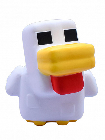 Сквиш, игрушка антистресс Майнкрафт Курица Minecraft Mega 15см