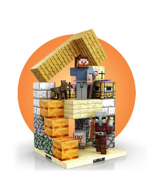 Магнитный конструктор Minecraft Башня, 79 деталей