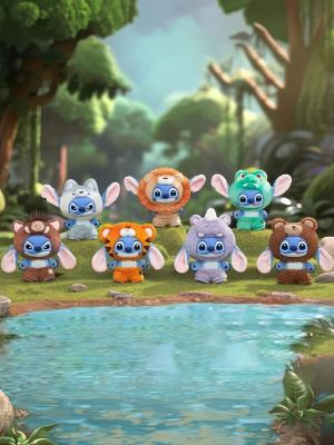 Мягкая игрушка Стич Дикие животные Stitch в сюрприз-боксе 18-22см, 1шт.