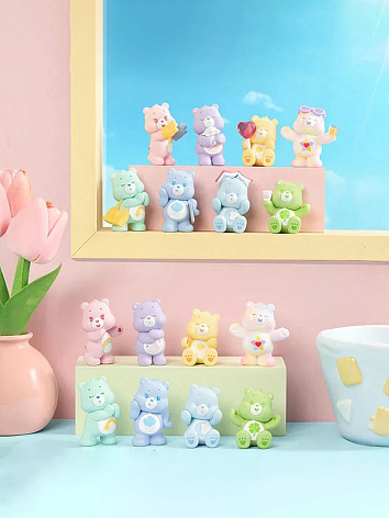 Фигурка Заботливые медведи: Мелочи Care Bears в сюрприз-боксе 5см, 1уп. (в 1 уп. 3 минифигурки)