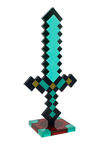Светильник Майнкрафт Алмазный меч Minecraft