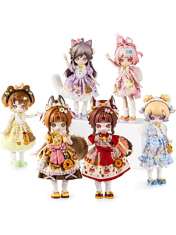 Фигурка шарнирная кукла БЖД Фантастический лес в сюрприз-боксе 18-20см, 1шт.