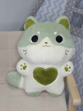 Мягка игрушка Кот зеленый 40 см.