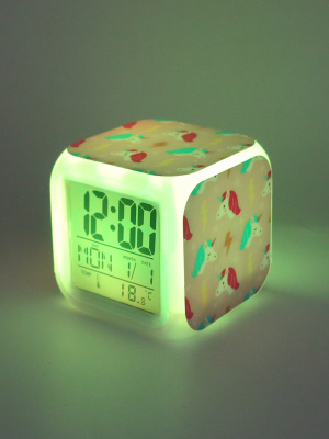 Часы-будильник Единорог с подсветкой №12