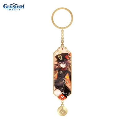 Брелок металический Character Banner Art Metal & Resin Keychain Moment of Bloom Hutao