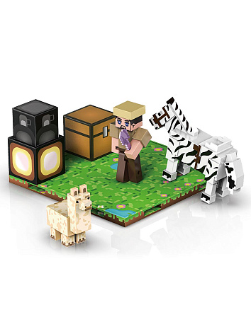 Магнитный конструктор Minecraft Вечерняя прогулка Майнкрафт, 27 деталей