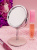 Зеркало косметическое на подставке Уточка Ice Tea розово-голубое