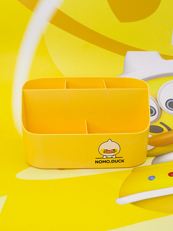 Органайзер для канцелярии настольный Nomo Duck желтый
