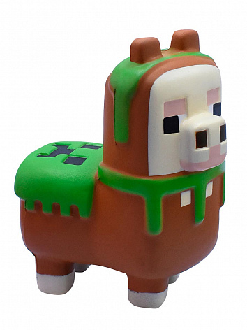 Сквиш, игрушка антистресс Майнкрафт Лама Minecraft Mega 15см