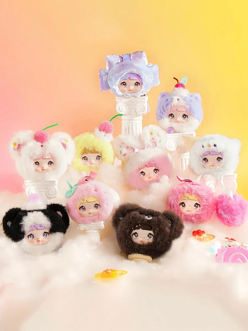 Мягкая игрушка с подвесом Nommi Сладости в сюрприз-боксе 11см, 1шт.