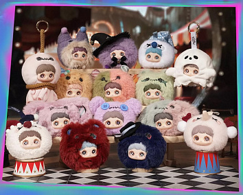 Мягкая игрушка Мэймэй MayMei «Сумасшедший цирк» Crazy Circus в сюрприз-боксе, 1 шт.