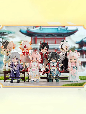 Фигурка шарнирная кукла БЖД NAGI Счастливая экскурсия в сюрприз-боксе 15см, 1 шт.