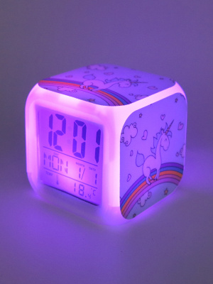 Часы-будильник Единорог с подсветкой №18