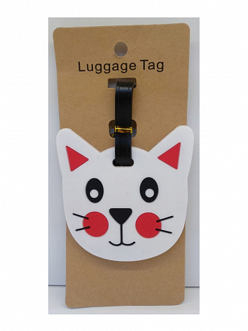 Бирка для багажа Cat face