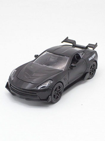 Машинка металлическая "High Speed" гоночная инерционная черная 12х5 см.
