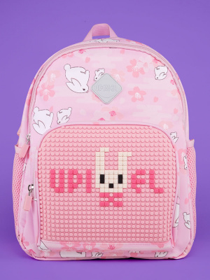 Рюкзак пиксельный Sakura Futuristic Kids School Bag U21-001 розовый