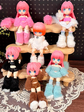 Фигурка шарнирная кукла Кошачий остров в сюрприз-боксе, 1шт.