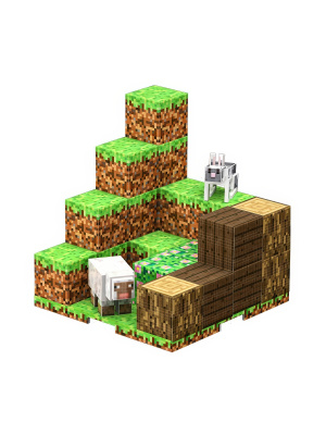 Магнитный конструктор Майнкрафт Холм Minecraft, 28 деталей