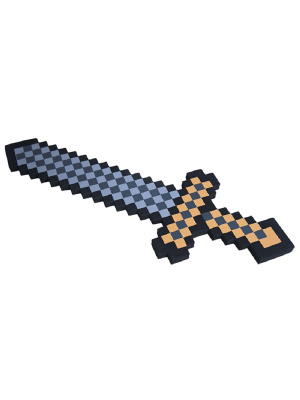 Меч 8Бит коричневый пиксельный серия 2 60см