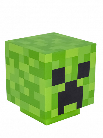 Светильник Майнкрафт Крипер Minecraft Creeper зеленый